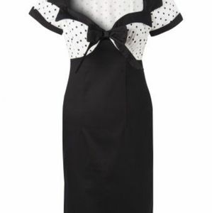 Lindy Bop polka dot pencil dress